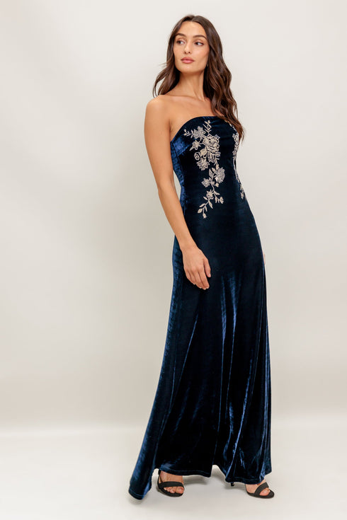 velvet-elegia-navy-maxi-dress Flying Tomato-Sophia's Style-6